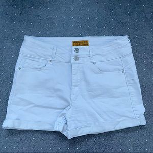 URBAN PLANET Butt I Love You Wax Jean Shorts